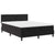 Box Spring Bed Argyle Manual Black, White 203 x 152 x 88 cm