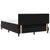Box Spring Bed Argyle Manual Black, White 203 x 152 x 88 cm
