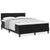 Box Spring Bed Argyle Manual Black, White 203 x 152 x 88 cm