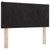 Box Spring Bed Geometric Manual Black, White 203 x 107 x 88 cm