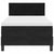 Box Spring Bed Geometric Manual Black, White 203 x 107 x 88 cm