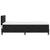 Box Spring Bed Geometric Manual Black, White 203 x 107 x 88 cm