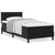 Box Spring Bed Geometric Manual Black, White 203 x 107 x 88 cm