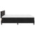Box Spring Bed Geometric Manual Black, White 193 x 137 x 88 cm