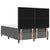 Box Spring Bed Striped with Headboard Manual 193 x 137 x 128 cm