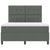 Box Spring Bed Striped with Headboard Manual 193 x 137 x 128 cm