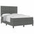 Box Spring Bed Striped with Headboard Manual 193 x 137 x 128 cm