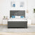 Box Spring Bed Striped with Headboard Manual 203 x 152 x 128 cm