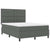 Box Spring Bed Striped with Headboard Manual 203 x 152 x 128 cm