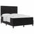 Box Spring Bed 203 x 152 x 128 cm Velvet, Engineered wood