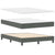 Box Spring Bed Striped with Headboard Manual 203 x 152 x 88 cm