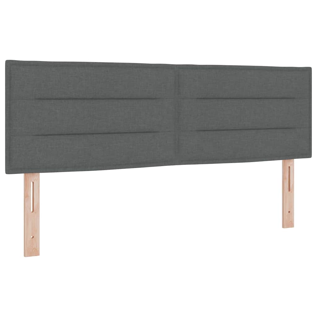 Box Spring Bed Striped with Headboard Manual 203 x 152 x 88 cm