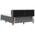 Box Spring Bed Striped with Headboard Manual 203 x 152 x 88 cm