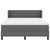 Box Spring Bed Striped with Headboard Manual 203 x 152 x 88 cm