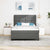 Box Spring Bed with Headboard Manual White 193 x 137 x 128 cm