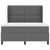 Box Spring Bed with Headboard Manual White 193 x 137 x 128 cm