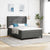 Box Spring Bed with Headboard Manual White 203 x 152 x 128 cm