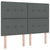 Box Spring Bed with Headboard Manual White 203 x 152 x 128 cm