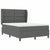 Box Spring Bed with Headboard Manual White 203 x 152 x 128 cm