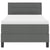Box Spring Bed with LED Strip Lights Striped 203 x 107 x 88 cm