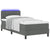 Box Spring Bed with LED Strip Lights Striped 203 x 107 x 88 cm