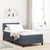 Box Spring Bed with LED Strip Lights Manual 203 x 107 x 88 cm