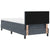 Box Spring Bed with LED Strip Lights Manual 203 x 107 x 88 cm