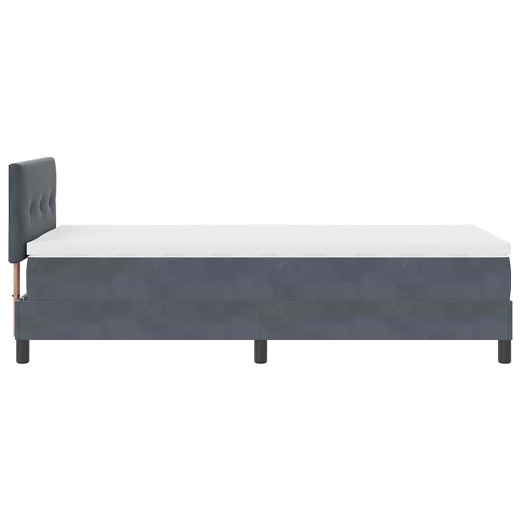 Box Spring Bed with LED Strip Lights Manual 203 x 107 x 88 cm