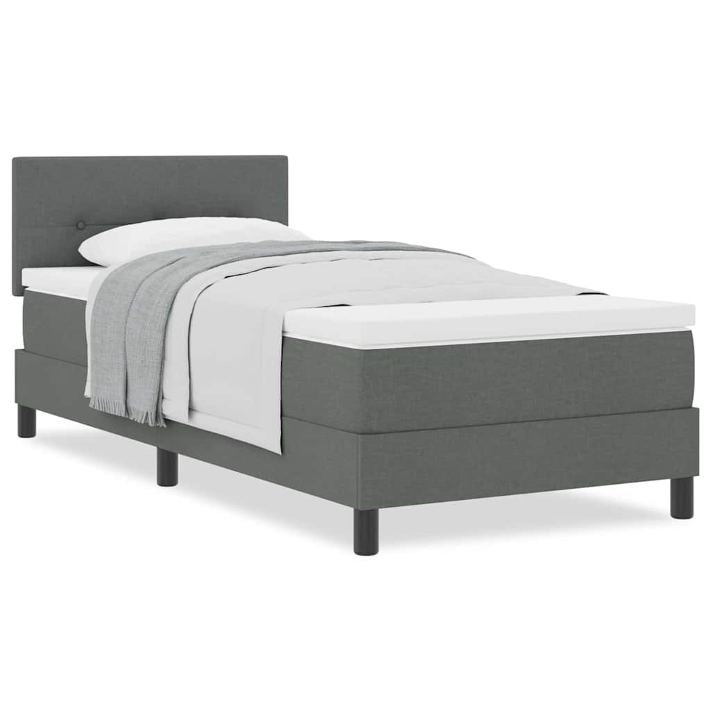 Box Spring Bed with LED Strip Lights Manual 203 x 107 x 88 cm