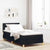 Box Spring Bed Manual 203 x 107 x 88 cm Velvet, Engineered wood