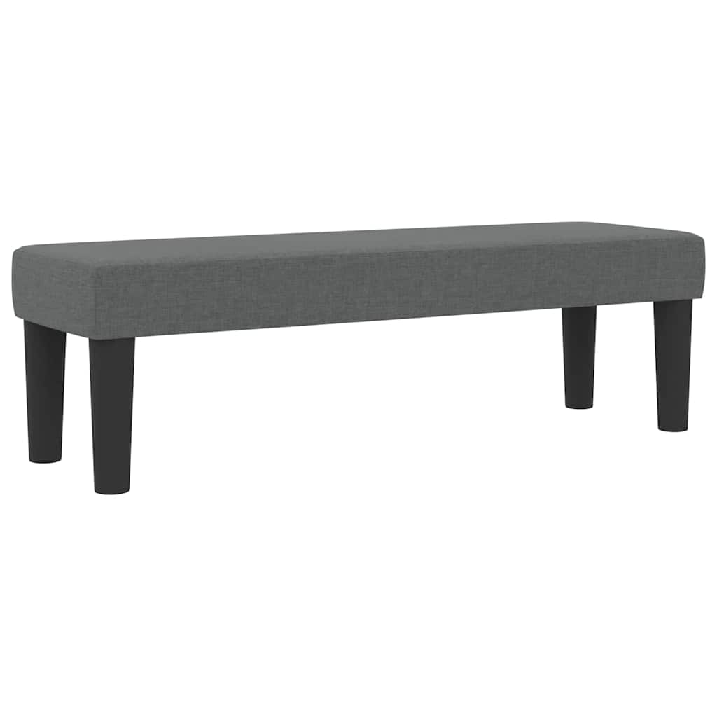 Box Spring Bed with Headboard Dark Grey 137 x 190 cm Fabric