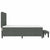 Box Spring Bed with Mattress Dark grey 152 x 200 cm
