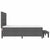 Box Spring Bed with Mattress Dark grey 152 x 200 cm