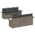 Garden Sofa Set with Cushion Manual 7 pcs Grey 55 x 55 x 37 cm