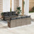 Garden Sofa Set with Cushion Manual 8 pcs Grey 55 x 55 x 37 cm