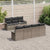 Garden Sofa Set with Cushion Manual 8 pcs Grey 55 x 55 x 37 cm