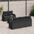 Garden Sofa Set with Cushion Manual 6 pcs Black 55 x 55 x 37 cm