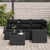 Garden Sofa Set with Cushion 5 pcs Beige Poly rattan
