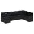 Garden Sofa Set with Cushion 8 pcs Black Poly rattan