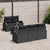Garden Sofa Set with Cushion Manual 6 pcs Black 55 x 55 x 37 cm