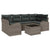 Garden Sofa Set with Cushion Manual 7 pcs Grey 55 x 55 x 37 cm