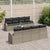 Garden Sofa Set with Cushion Manual 9 pcs Grey 55 x 55 x 37 cm