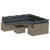 Garden Sofa Set with Cushion Manual 9 pcs Grey 55 x 55 x 37 cm