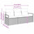 Garden Sofa Set 3 pcs Black Poly Rattan, Powder-Coated Steel