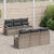 Garden Sofa Set with Cushion Manual 7 pcs Grey 55 x 55 x 37 cm