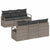 Garden Sofa Set with Cushion Manual 7 pcs Grey 55 x 55 x 37 cm