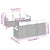 Garden Sofa Set with Cushion Manual 7 pcs Grey 55 x 55 x 37 cm