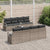 Garden Sofa Set with Cushion Manual 9 pcs Grey 55 x 55 x 37 cm