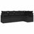 Garden Sofa Set 5 pcs Black Poly Rattan, Powder-Coated Steel