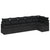 Garden Sofa Set 6 pcs Black Poly Rattan, Powder-Coated Steel